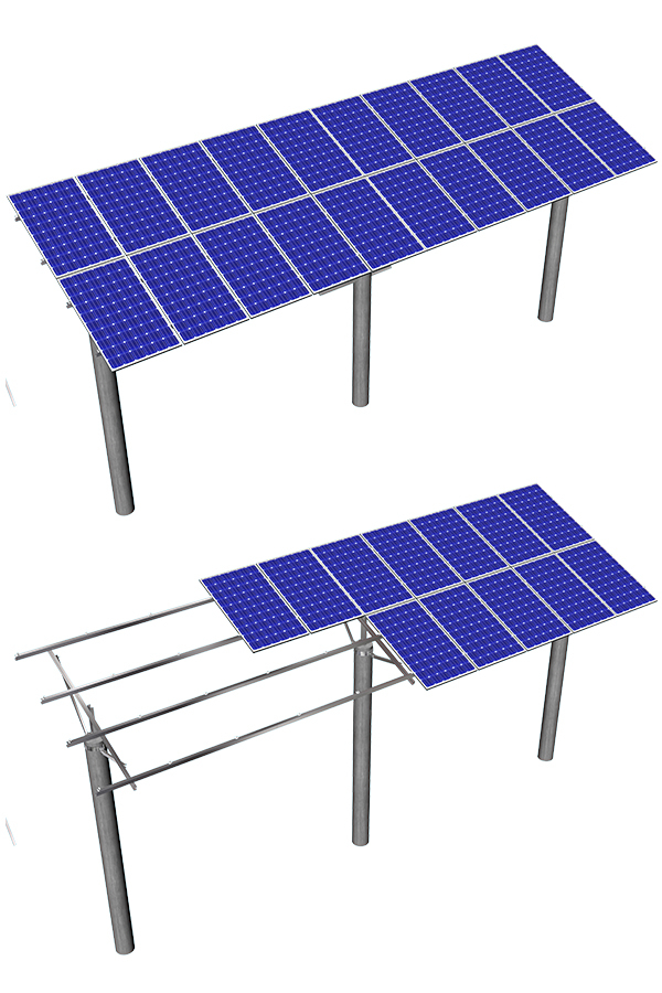 漁光混合發(fā)電光伏支架系統(tǒng)-3