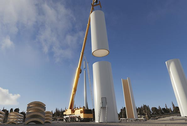 風電塔筒的結(jié)構(gòu)和作用